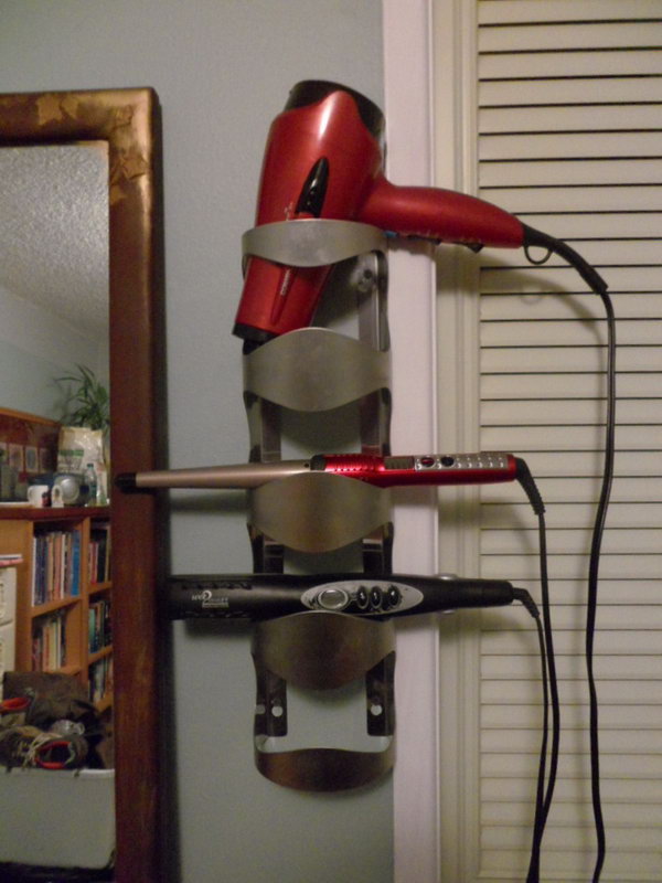 Creative Hair Dryer and Curling Iron Storage Ideas