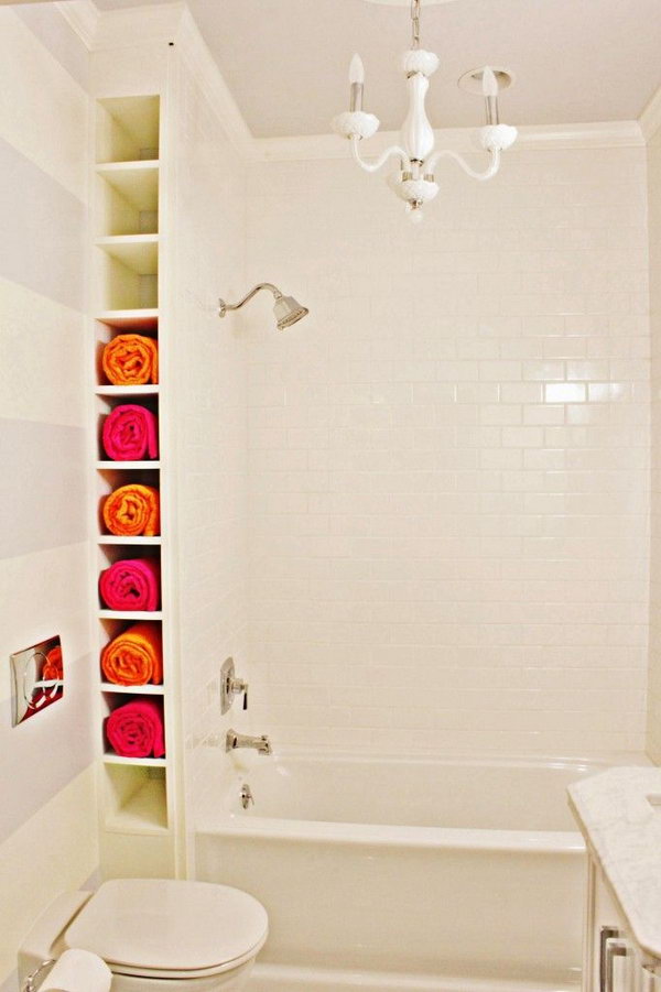 DIY Bathtub Surround Storage Ideas