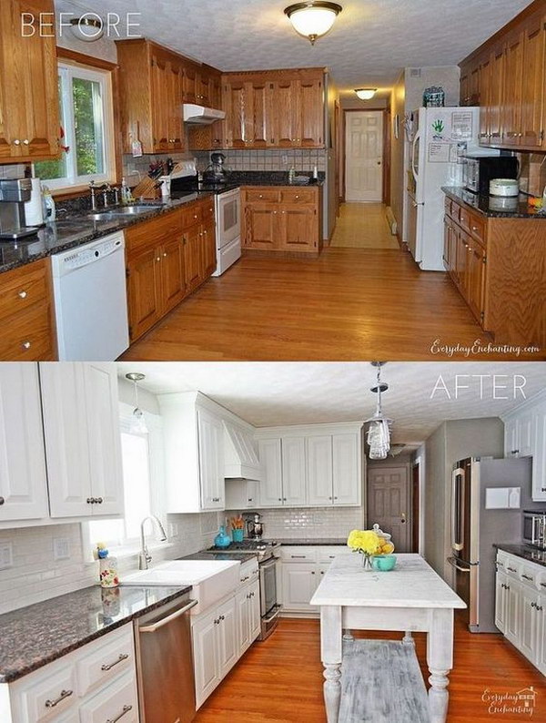 Pretty Before And After Kitchen Makeovers