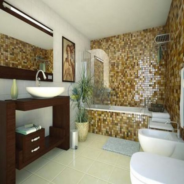 Small Bathroom Design Photo With Bathtub 