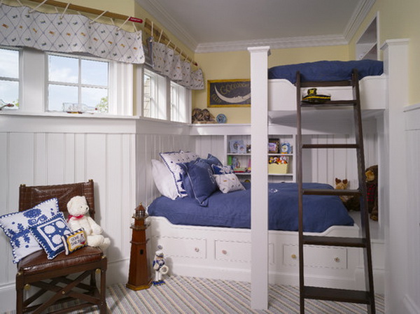 traditional boys bunkroom design by harrison design associates 