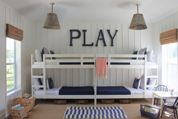 traditional kids bunkroom by lauren leonard interiors 