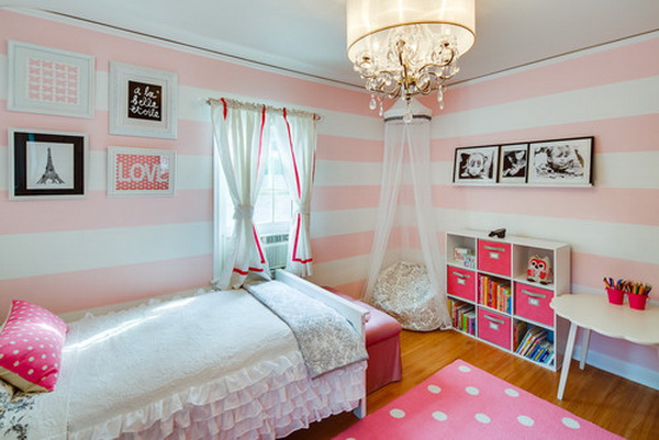 Parisian Girls Bedroom Design 