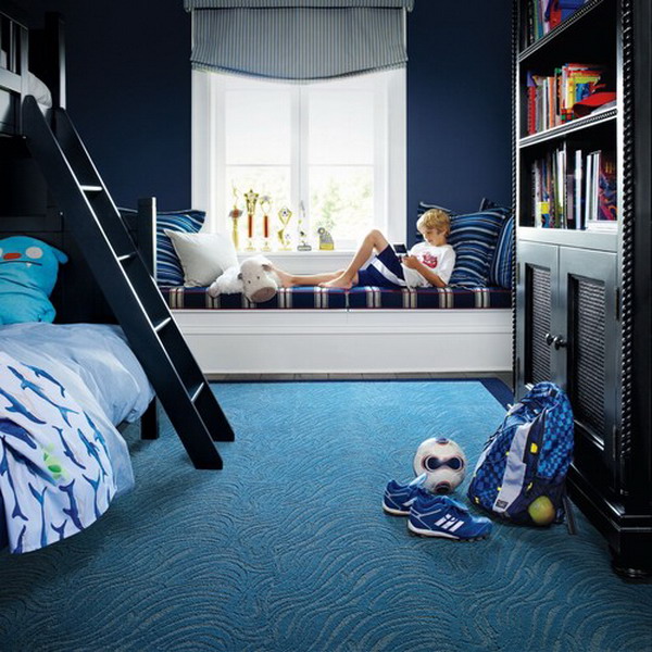modern kids blue bedroom design 13 