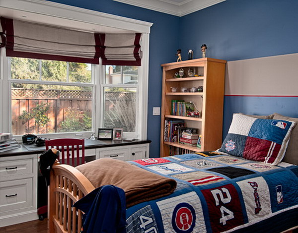 traditional kids blue bedroom 11 