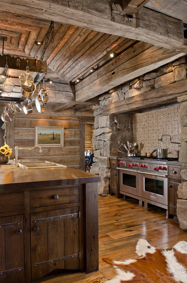 rustic country kitchen 35 