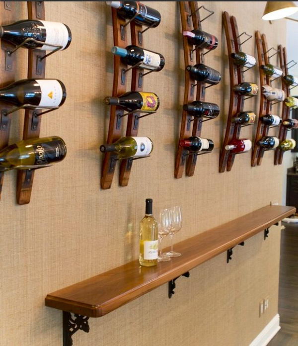 Basement Bar Shelf. 