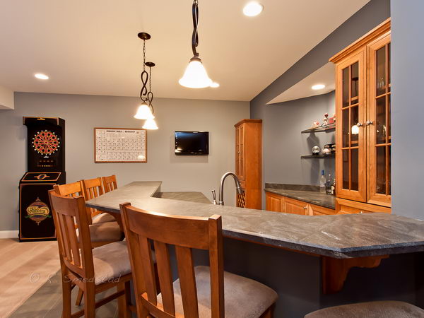 Basement Bar Area. 