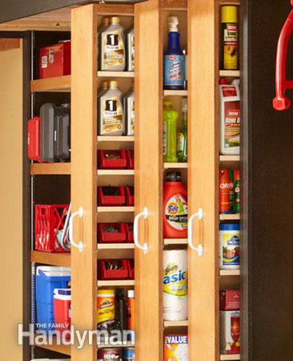 Space Saving Sliding Shelves. There never seems to be enough storage space in garages, but rollout shelves and sliding bypass units can make more efficient use of the sidewalls of your garage. 