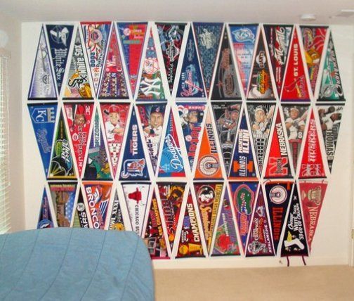 Baseball Pennant Wall, 