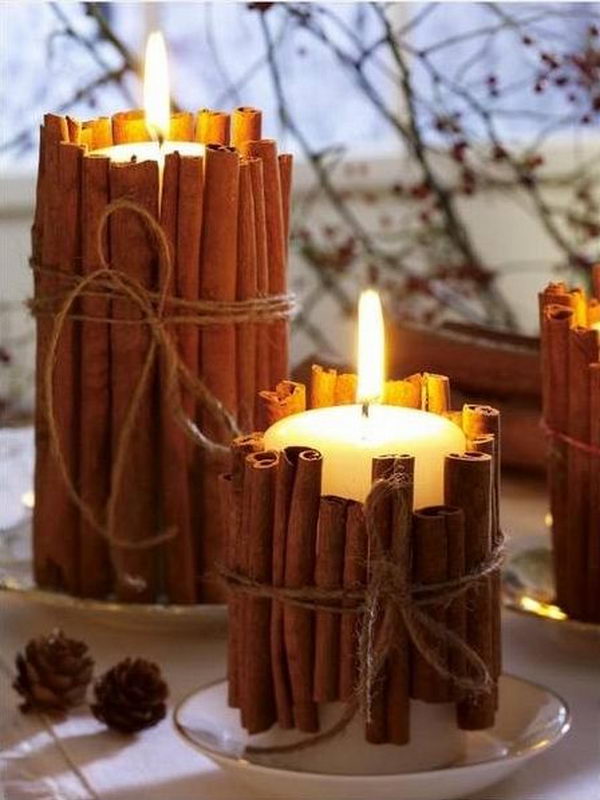 DIY Candle Primitive Decoration,