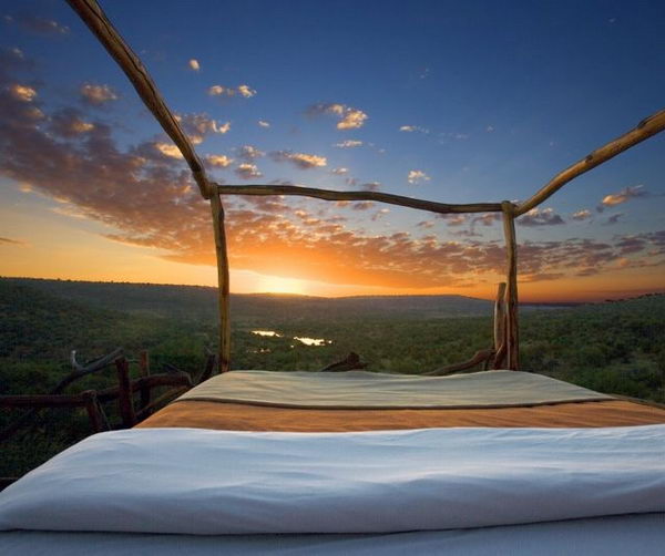 Loisaba Wilderness Resort, Kenya. It is really a unique way to sleep with stars. 
