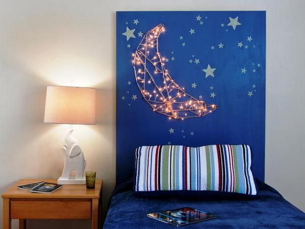 Kid's Headboard With Nightlights. Not only served to isolate sleepers from drafts and cold in less insulated buildings, but also was a important decorative element in your bedrooms. 