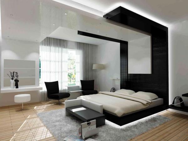 White and Black Master Bedroom Paint Color Ideas