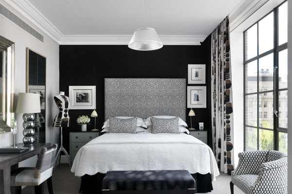 White and Black Master Bedroom Paint Color Ideas 