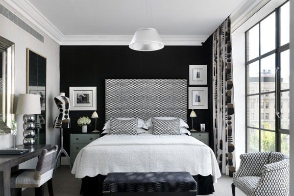 White and Black Master Bedroom Paint Color Ideas