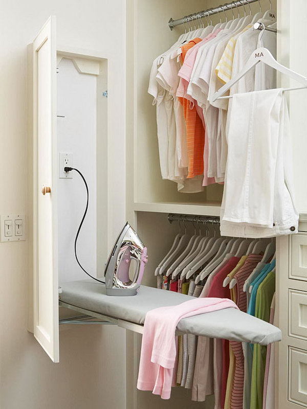 Install a Built in Ironing Board in the Closet 