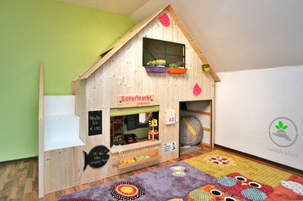 Transform a Kura Bed to an Awesome Playhouse Bed 