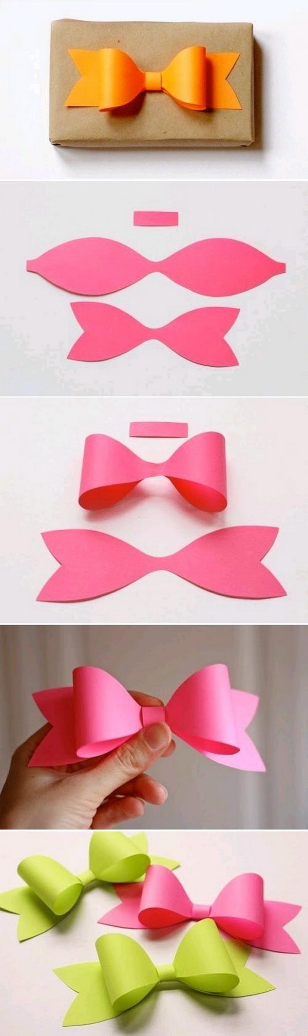 How to Make a Modular Gift Bow out of Paper. 