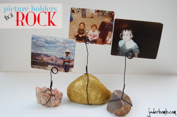 Rock Photo Displays. 