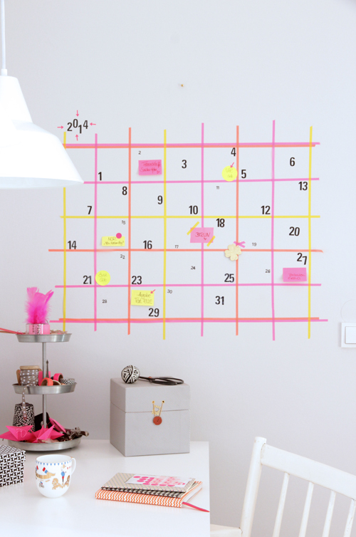 20 DIY Washi Tape  Wall  Art  Ideas