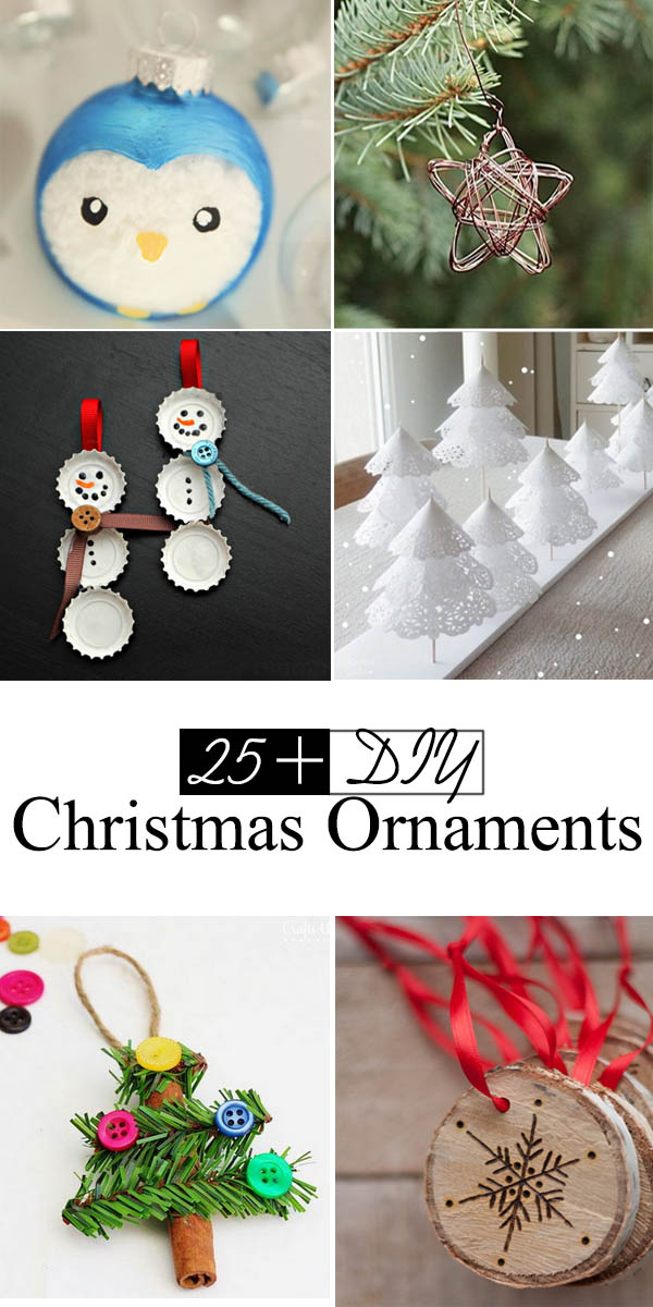 Lots of DIY Christmas Ornaments. 