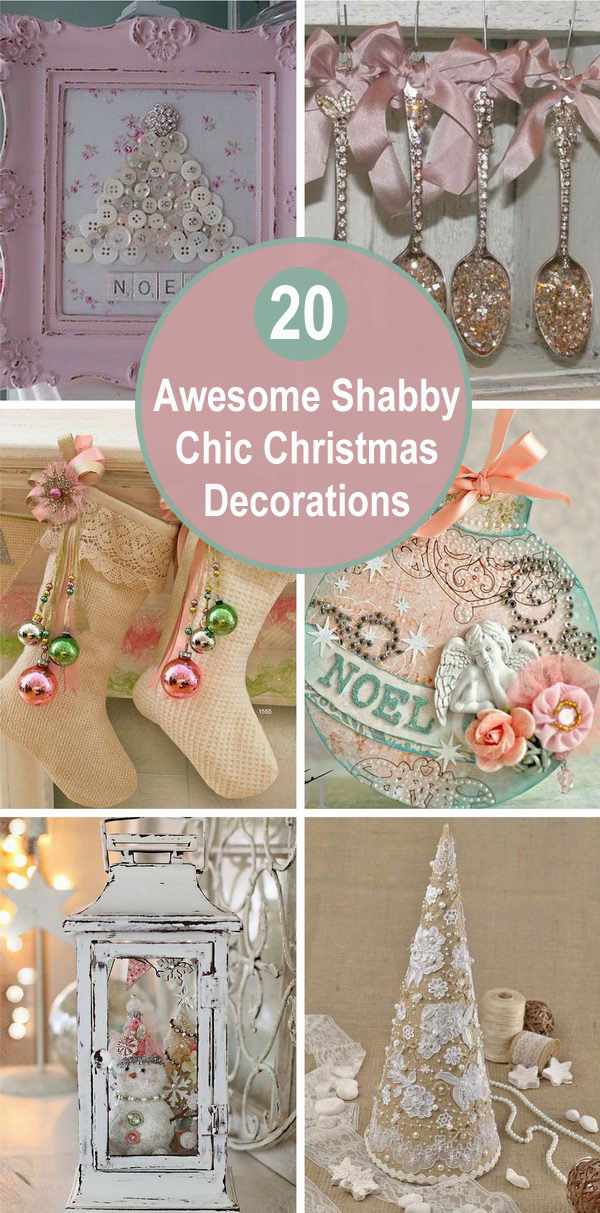 20 Awesome Shabby Chic Christmas Decorations. 