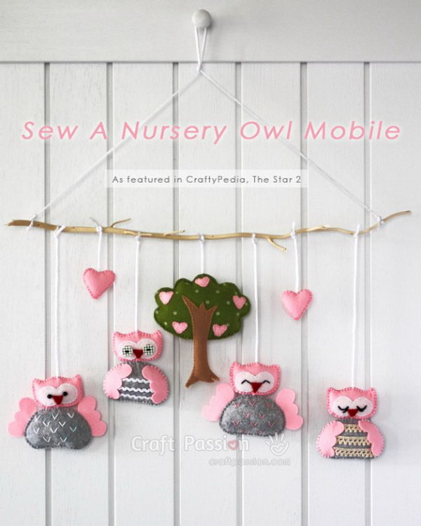 DIY Owl Mobile. 