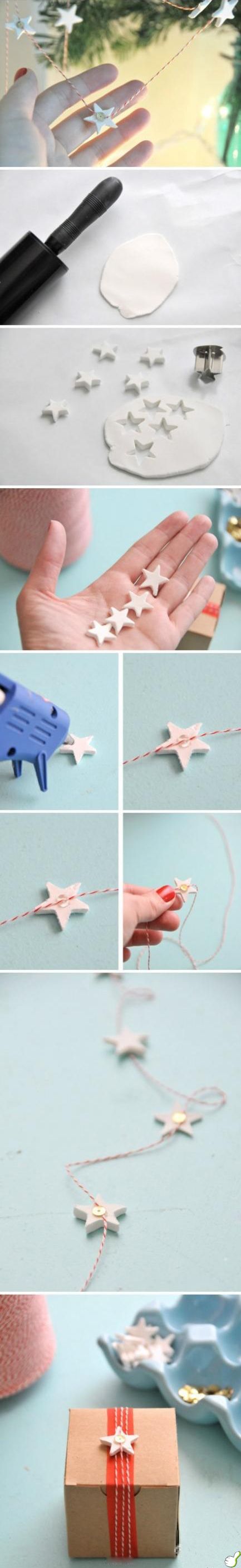 DIY Scandinavian Inspired Star Garland. 