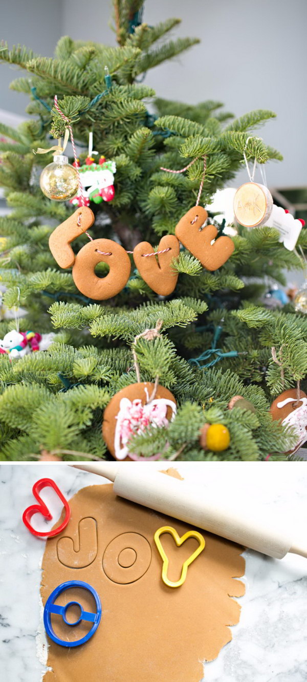 Gingerbread Letter Garland. 