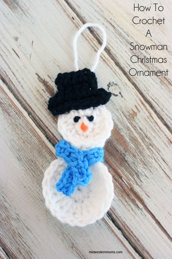 Snowman Christmas Ornament . 