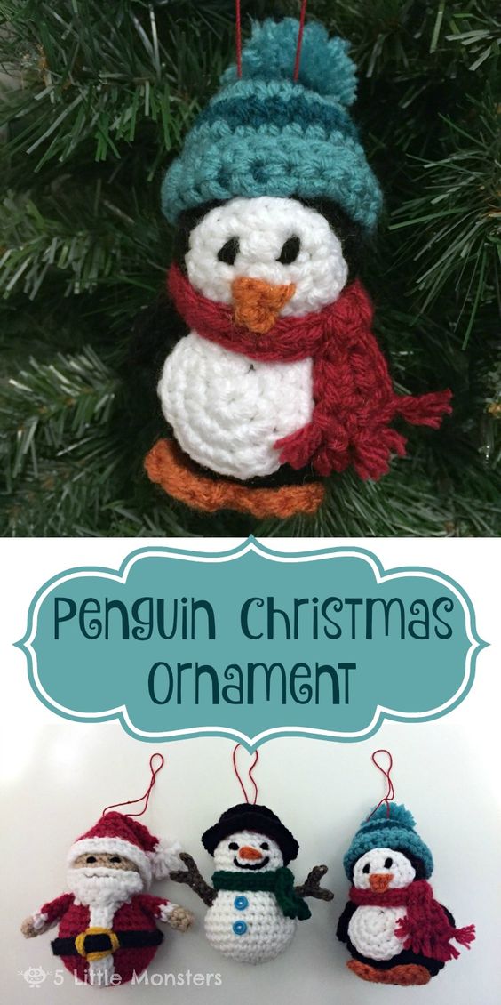 Penguin Christmas Ornament. 