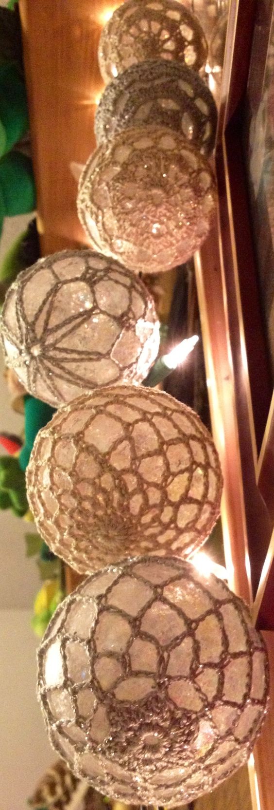 Crocheted Christmas Ornaments. 