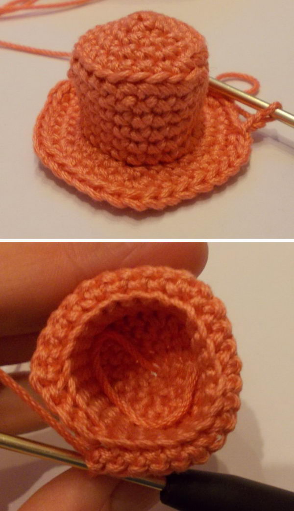 Crochet Winter Hat Ornament. 