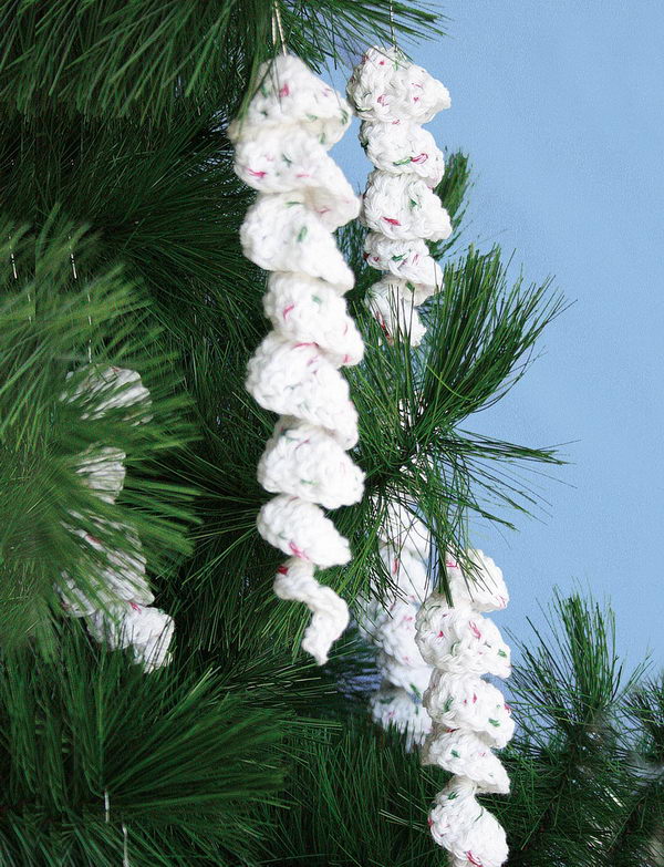 ornaments icicle bernat yarnspirations fluxdecor salvabrani