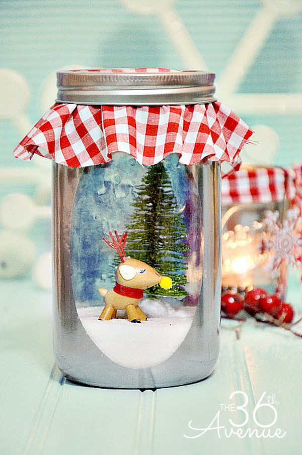 DIY Vintage Snow Globe. 