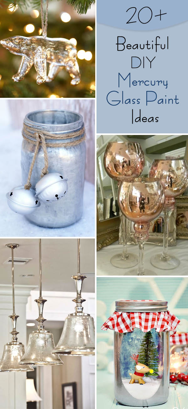 Beautiful DIY Mercury Glass Paint Ideas. 