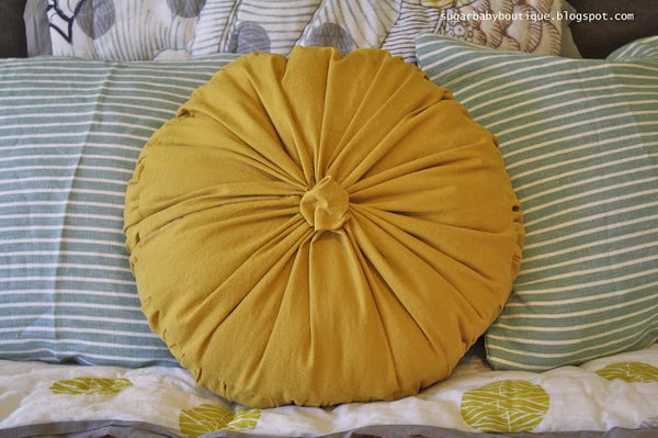 Anthropologie Rosette Round Pilliow Knock Off 