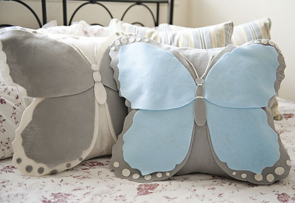 DIY Butterfly Pillow Cover