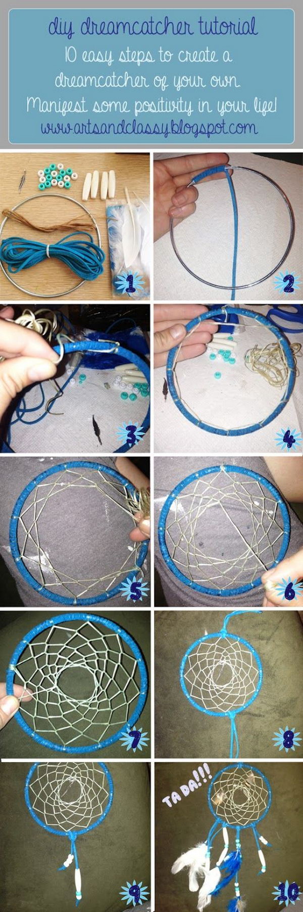 DIY Traditional Dream catcher . 