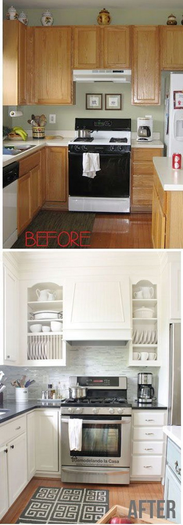 Pretty Before And After Kitchen Makeovers