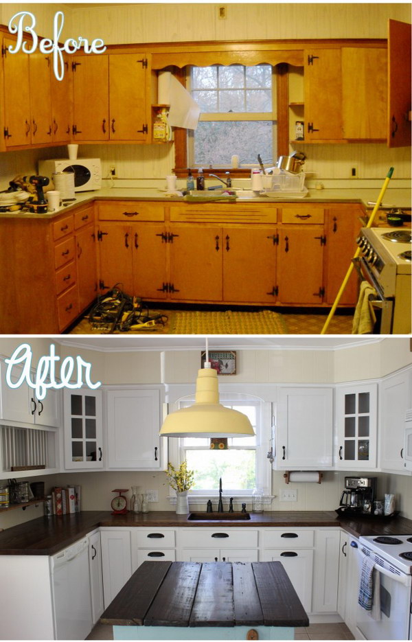 Pretty Before And After Kitchen Makeovers