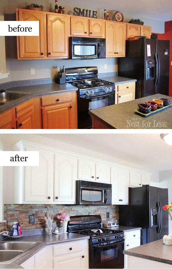 Kitchen Cabinet Makeover Reveal. 