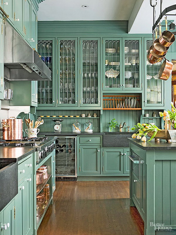 80+ Cool Kitchen Cabinet Paint Color Ideas