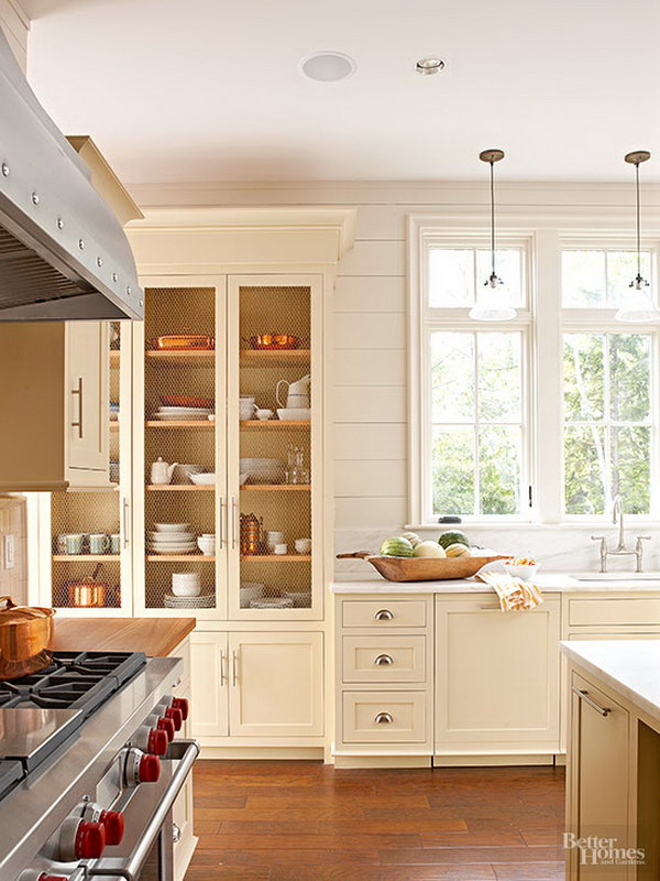 Soft Yellow Kitchen Cabinets. 