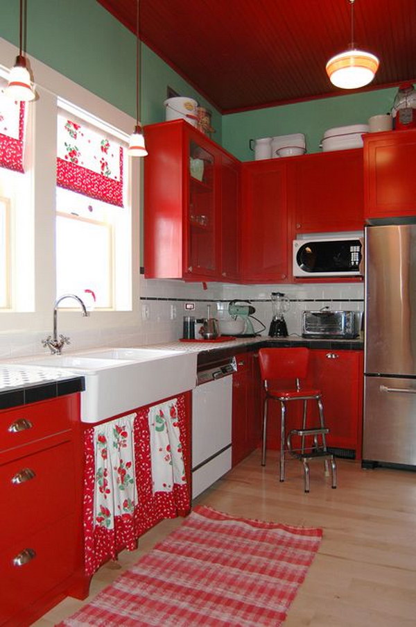 80+ Cool Kitchen Cabinet Paint Color Ideas