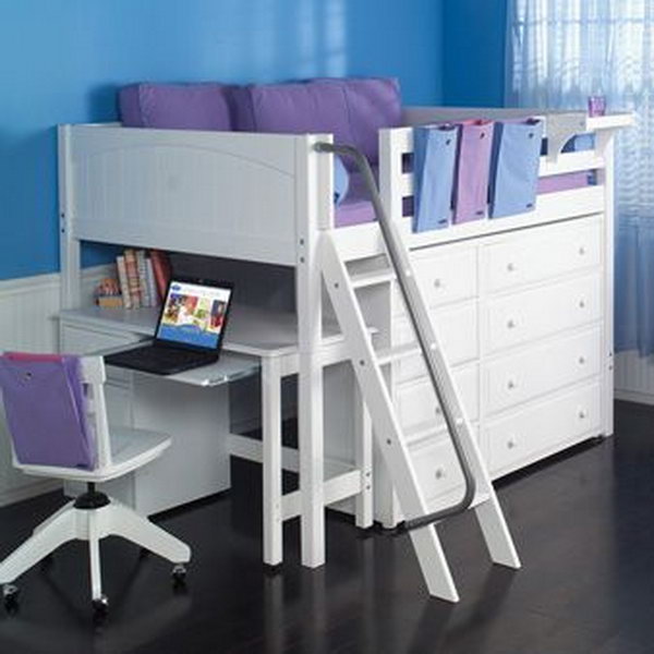 Low Loft Bed With Storage 