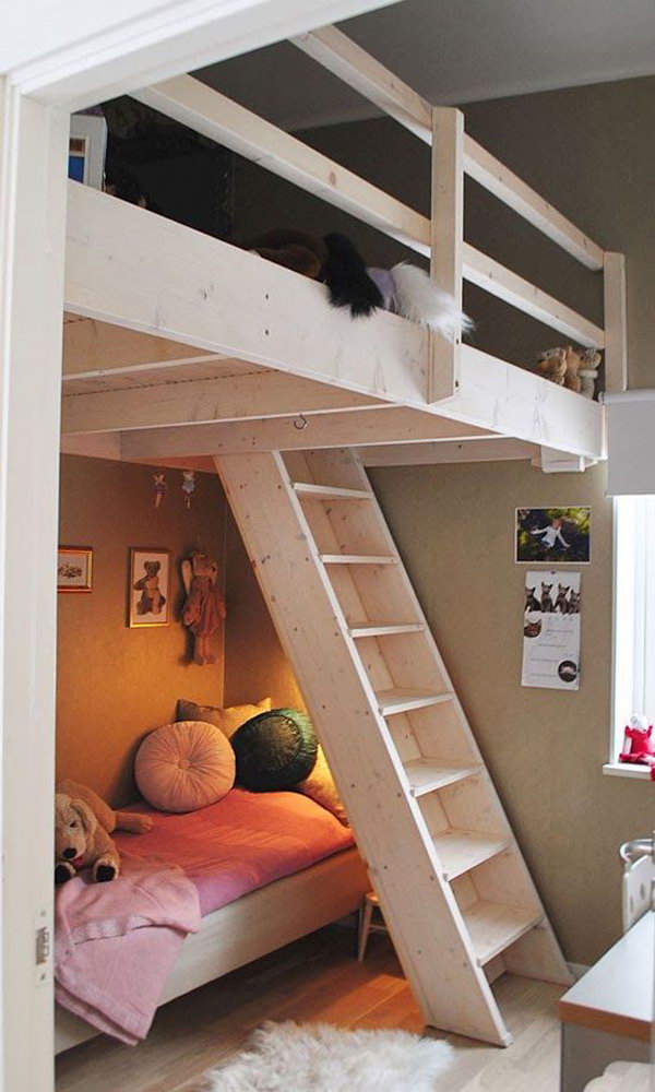 small bedroom loft bed