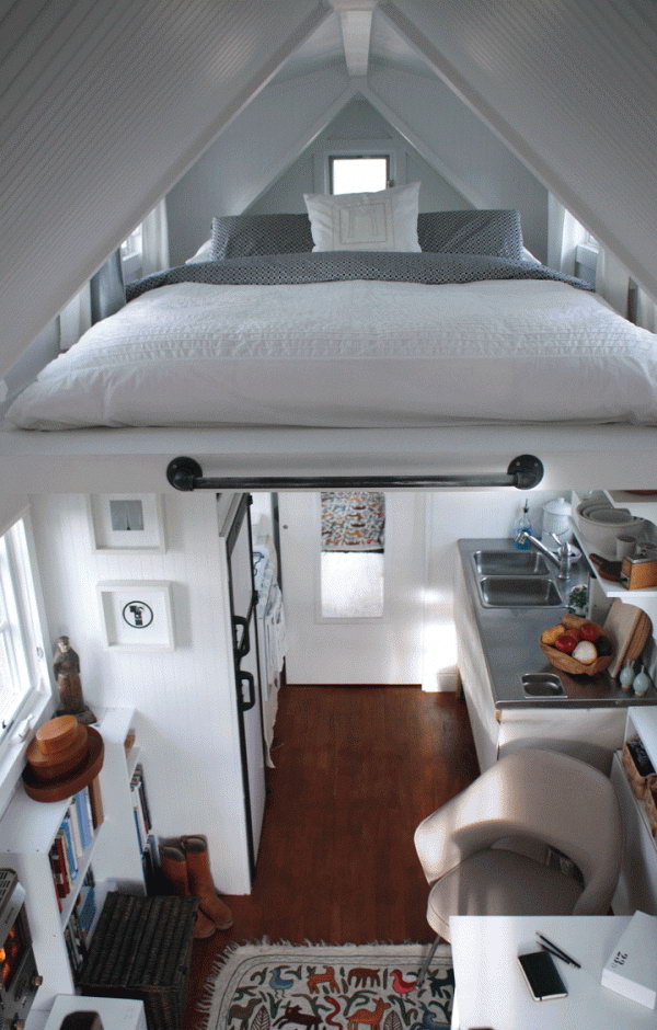 suspended loft bed from ceiling