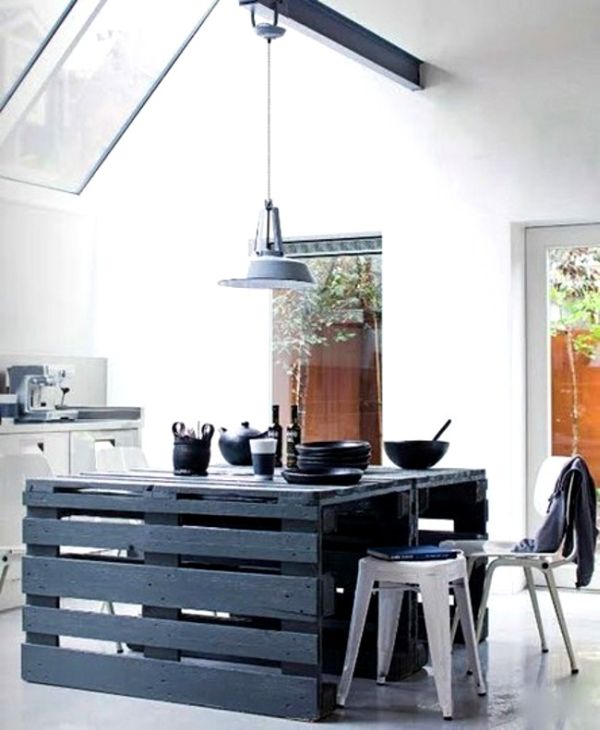 Pallet Kitchen Island. 